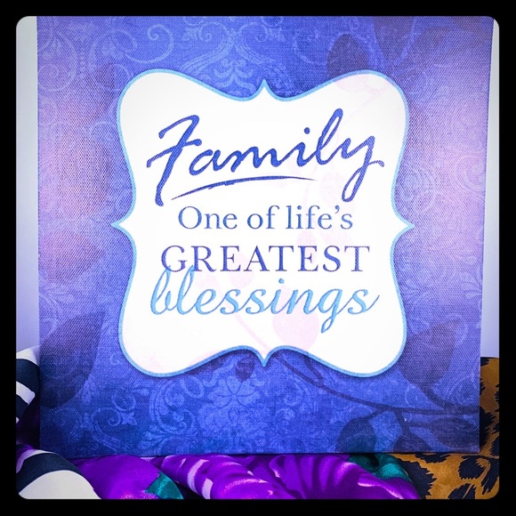 LFAMILY BLESSINGS CANVAS ART NWT - Picture 2 of 4